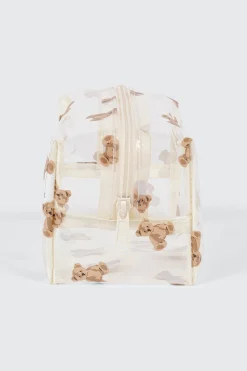 Teddy Print Cosmetics Bag