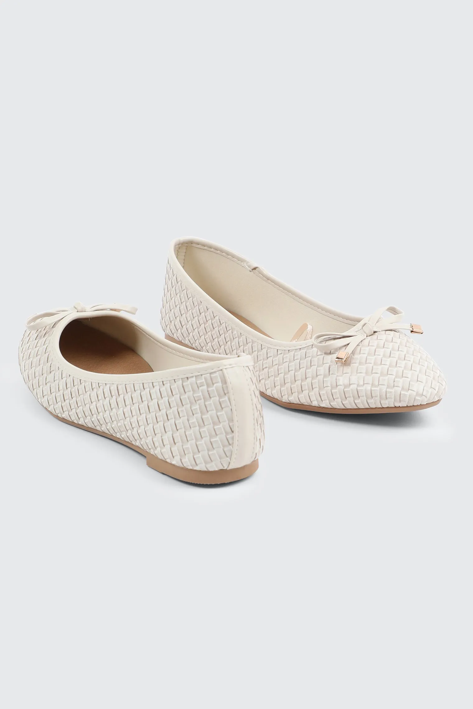 Textured Ballet Flats