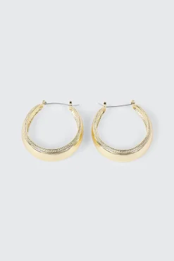 Textured Band Hoops