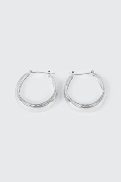 Textured Band Hoops