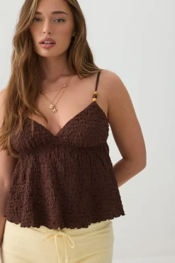 Textured Beaded Tank Top