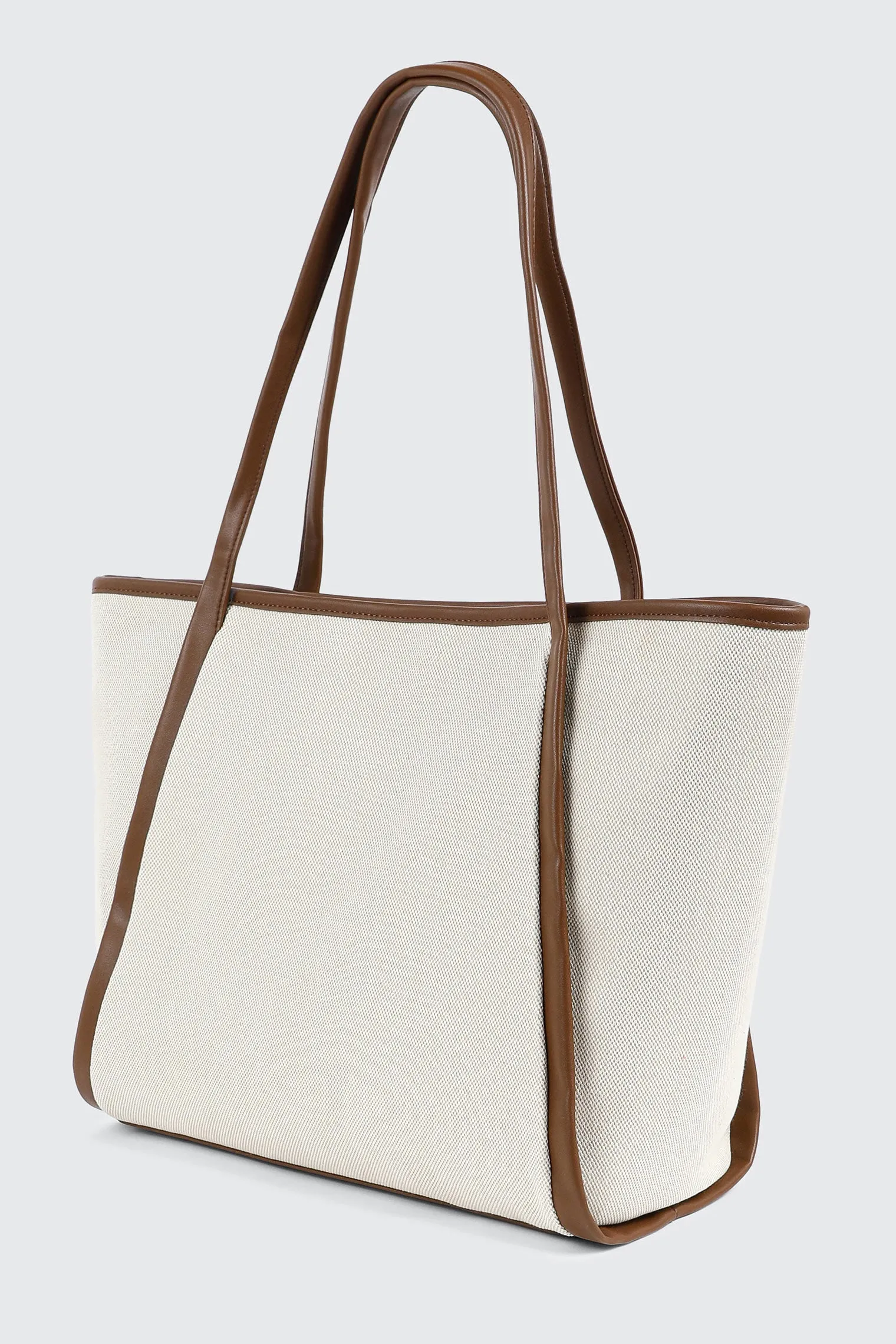 Textured Canvas Tote