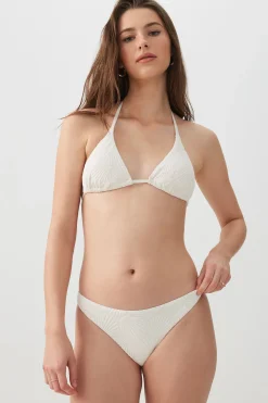 Textured Cheeky Bikini Bottom