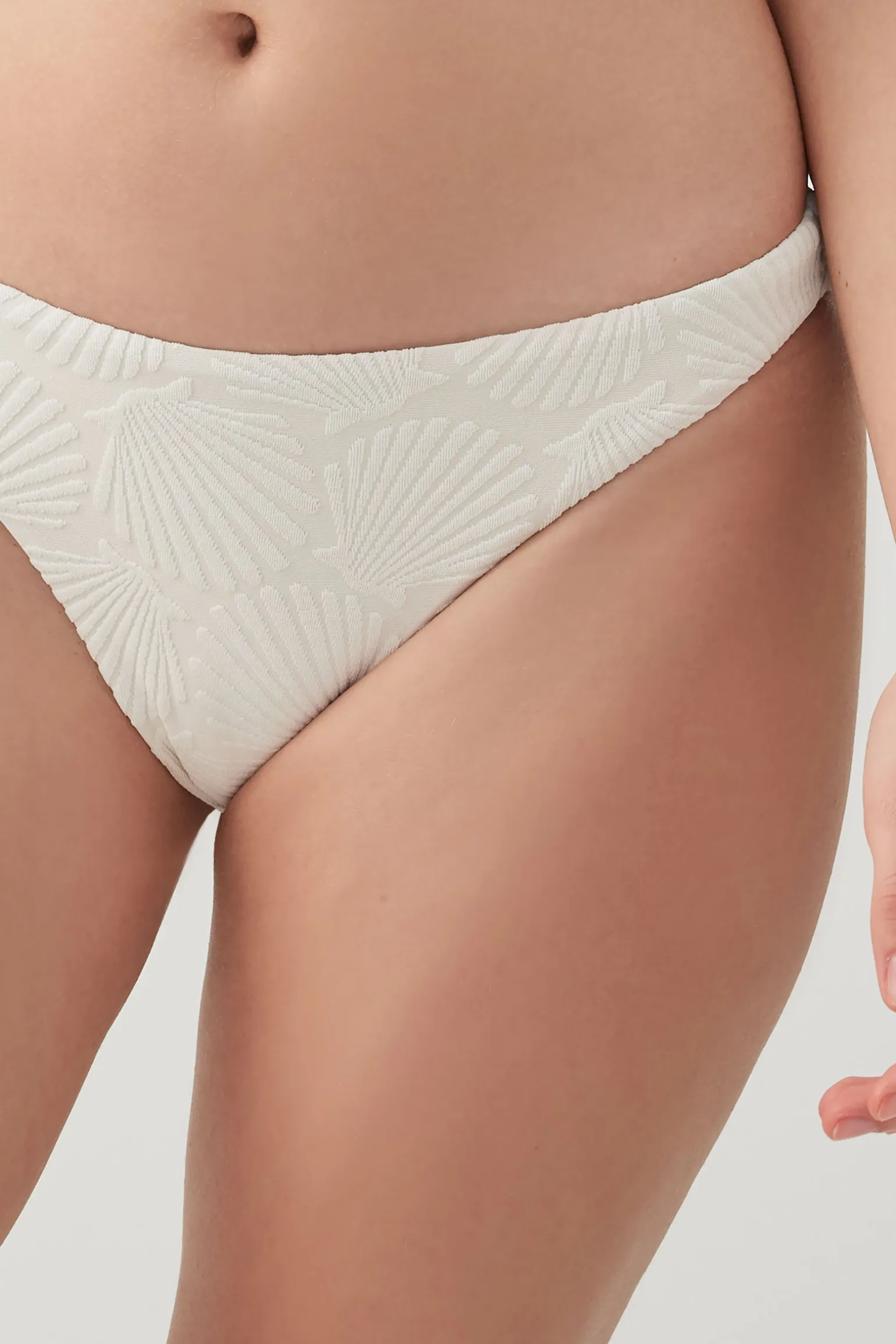 Textured Cheeky Bikini Bottom