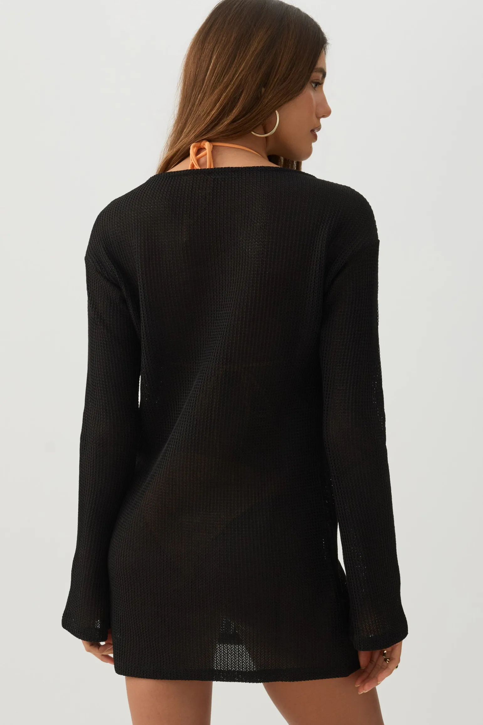 Textured Knit Mini Dress