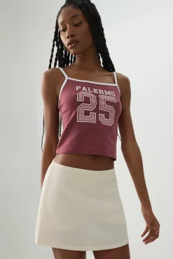 Textured Knit Mini Skort