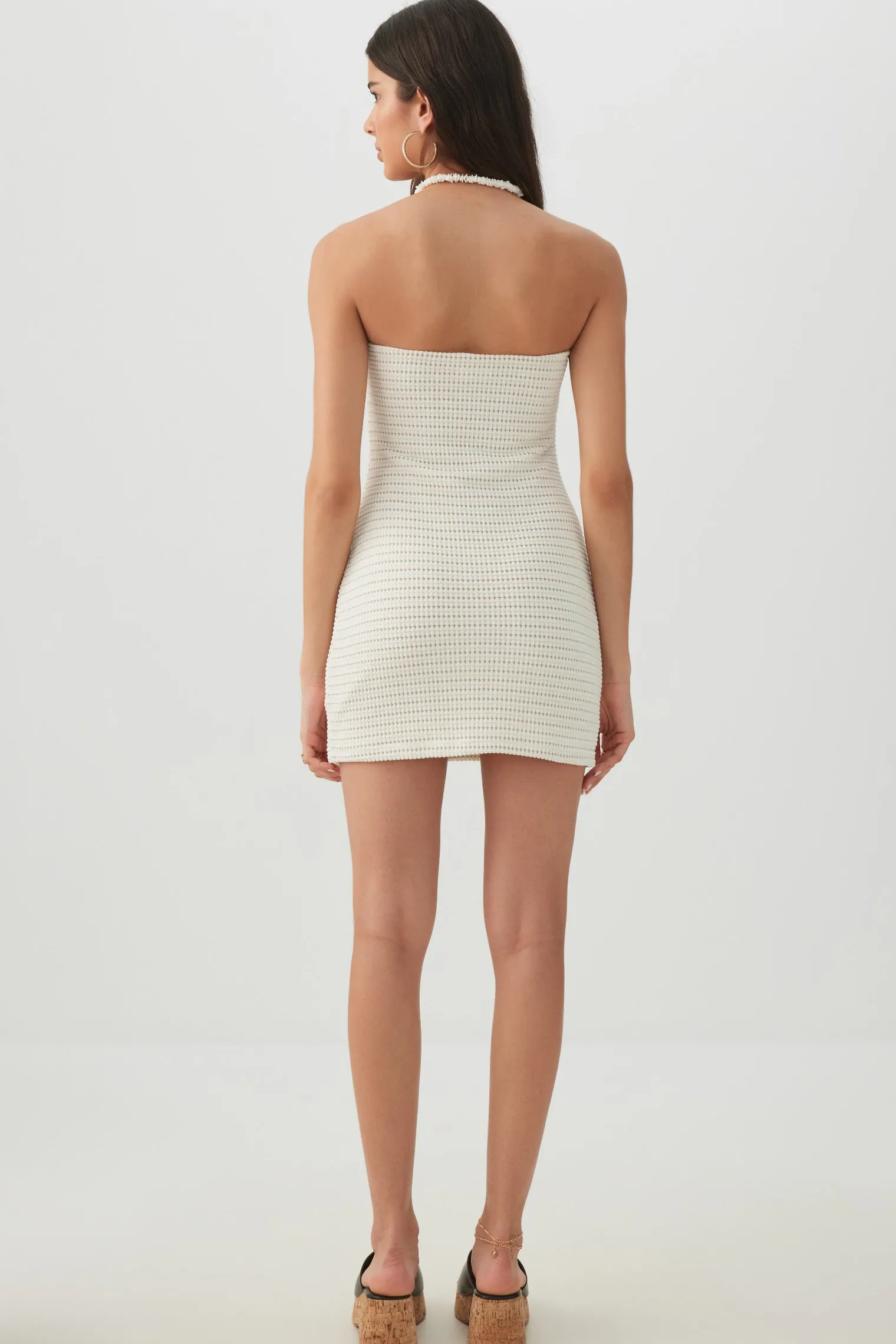 Textured Knit Mini Sweetheart Tube Dress