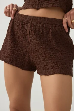 Textured Knit Shorts