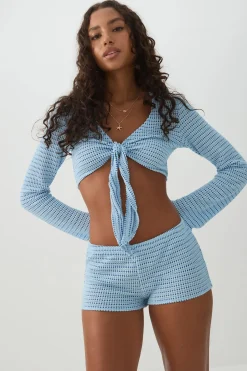 Textured Knit Shorts