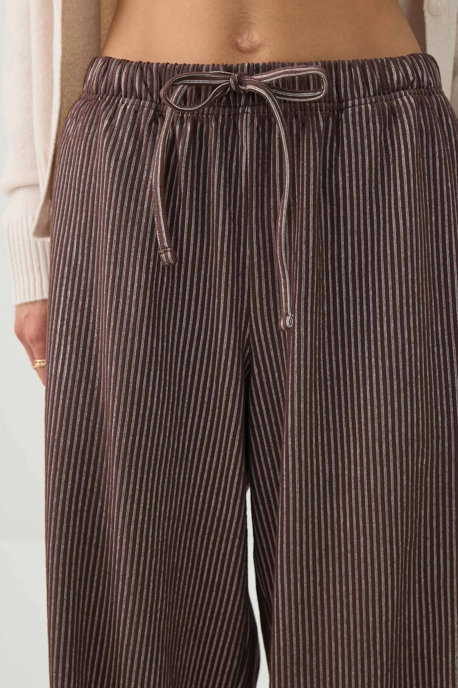 Textured Wide Leg Knit Pants