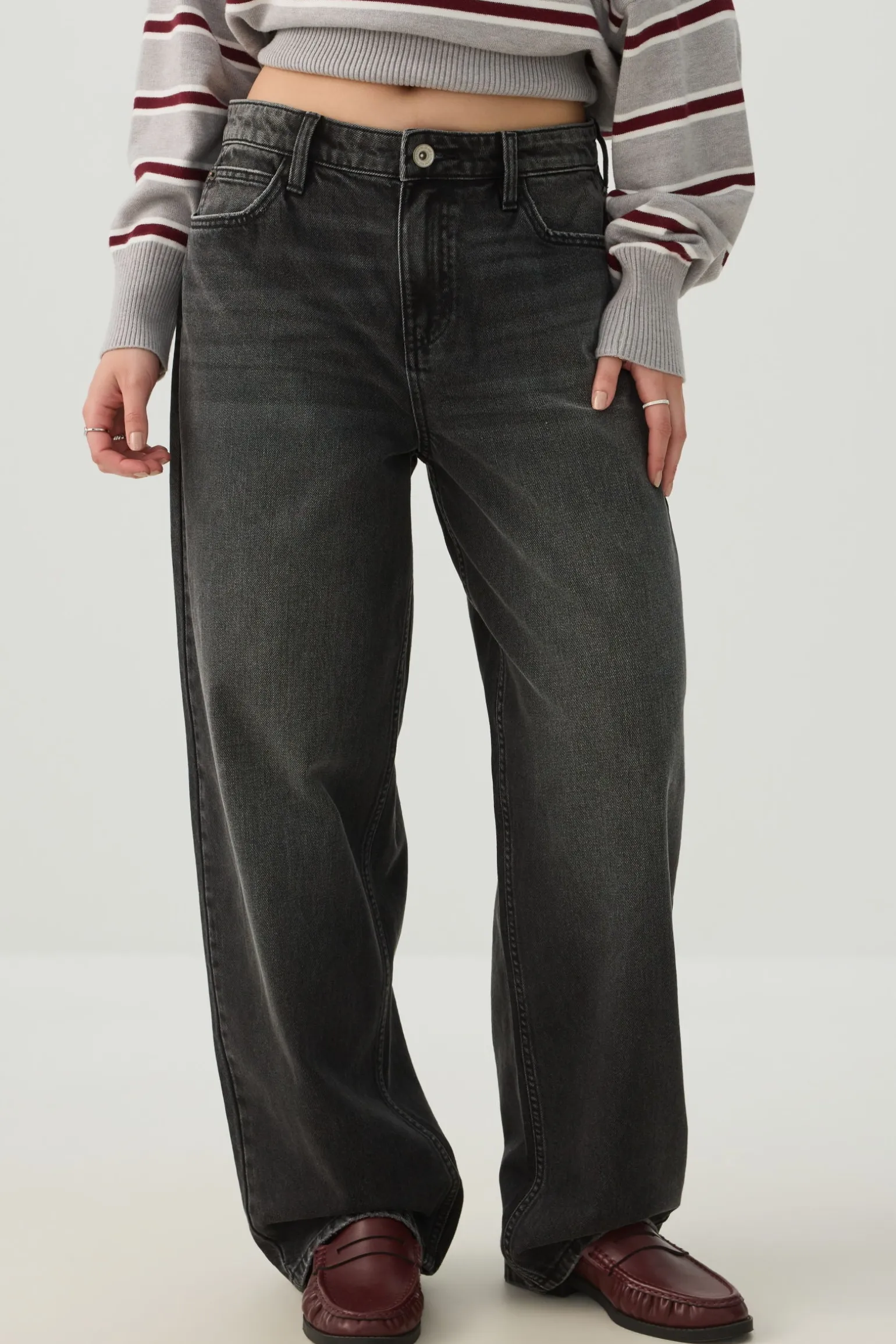 The Muse Fit Mid Rise Baggy Jean