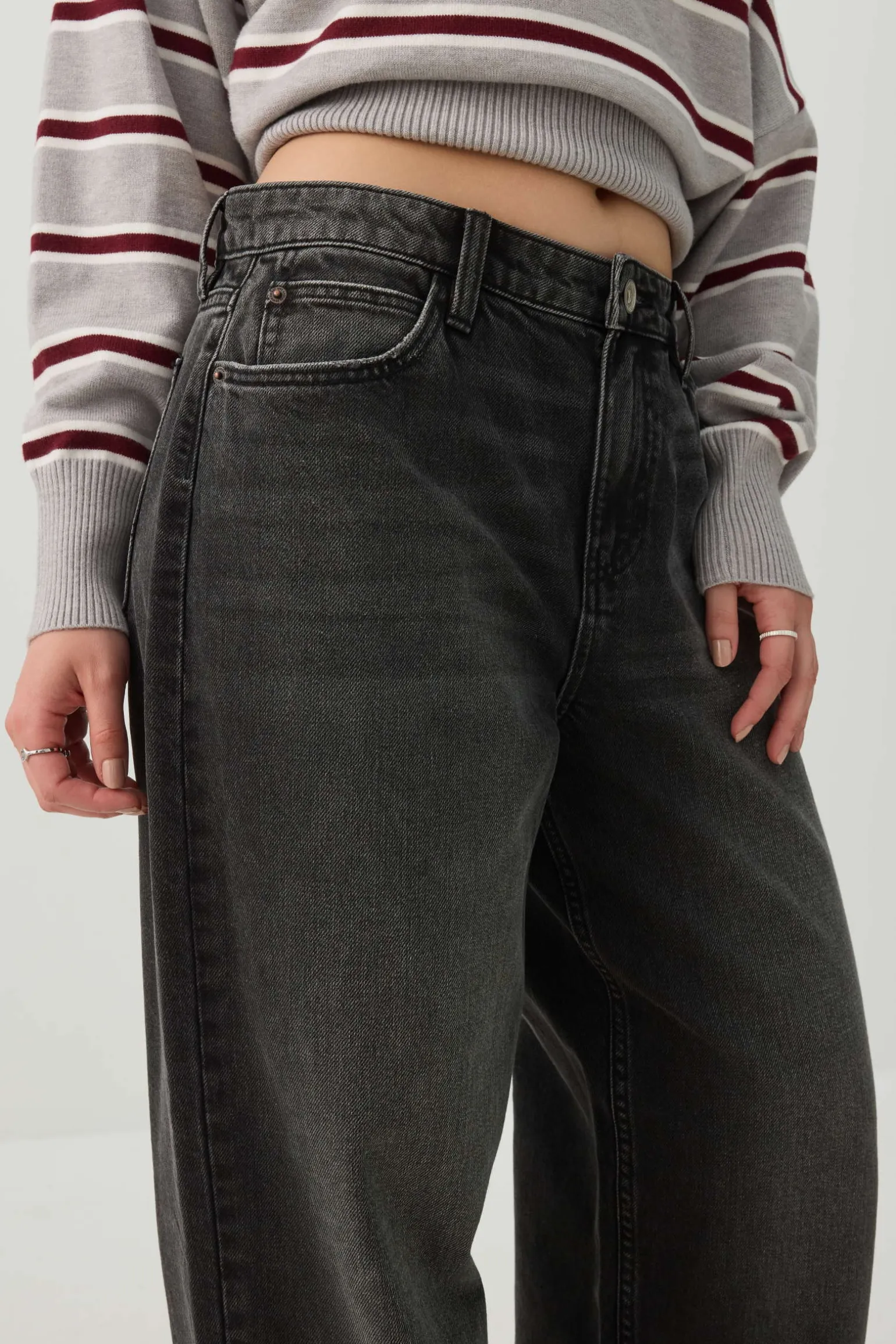 The Muse Fit Mid Rise Baggy Jean