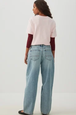 The Muse Fit Mid Rise Baggy Jean