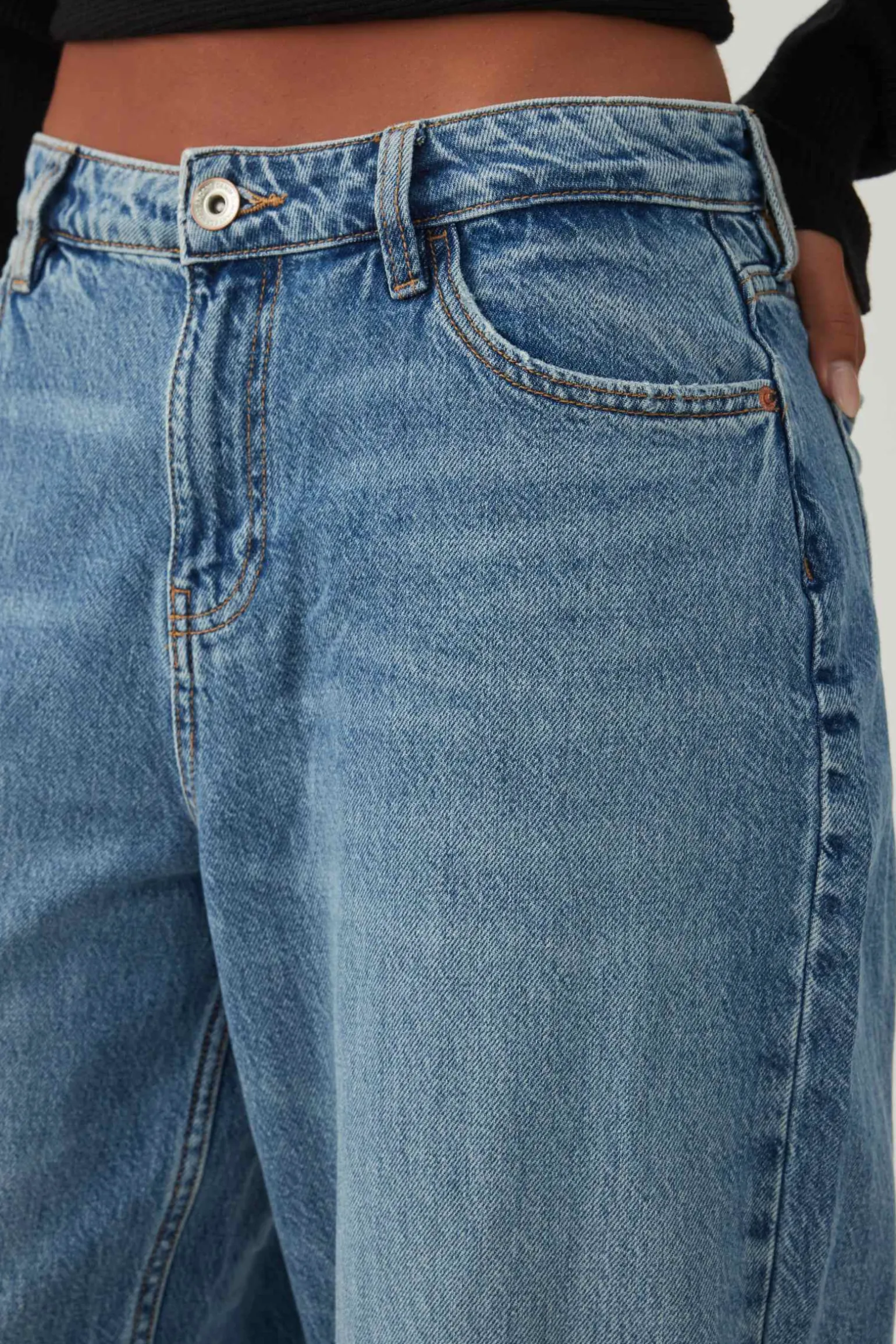 The Muse Fit Mid Rise Baggy Jean