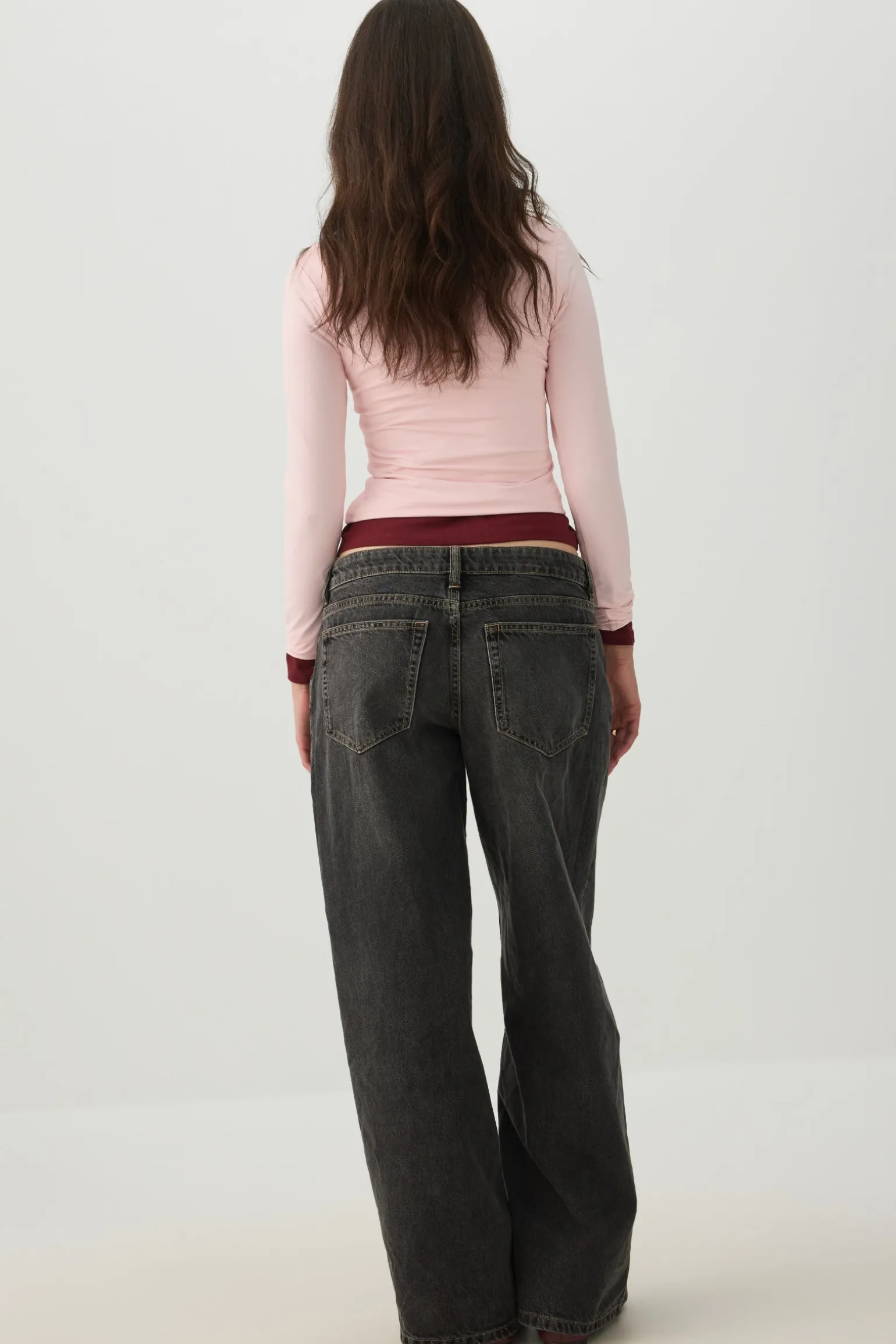 The Off-Duty Fit Low Rise Wide Leg Jean
