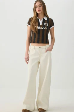The Off-Duty Low Rise Wide Leg Jean