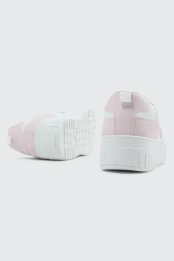 Thick Sole Court Sneakers with Charm