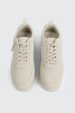 Thick Sole Court Sneakers with Charm