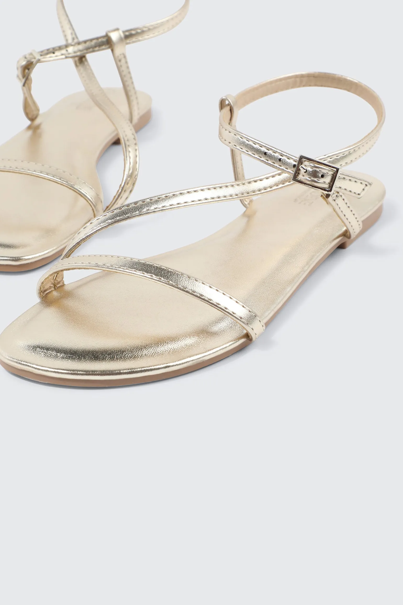 Thin Strappy Flat Sandals