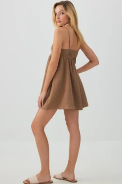 Tie-Back Mini Dress