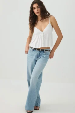 Tie Front Babydoll Tank