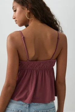 Tie Front Babydoll Tank