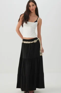 Tiered Maxi Skirt