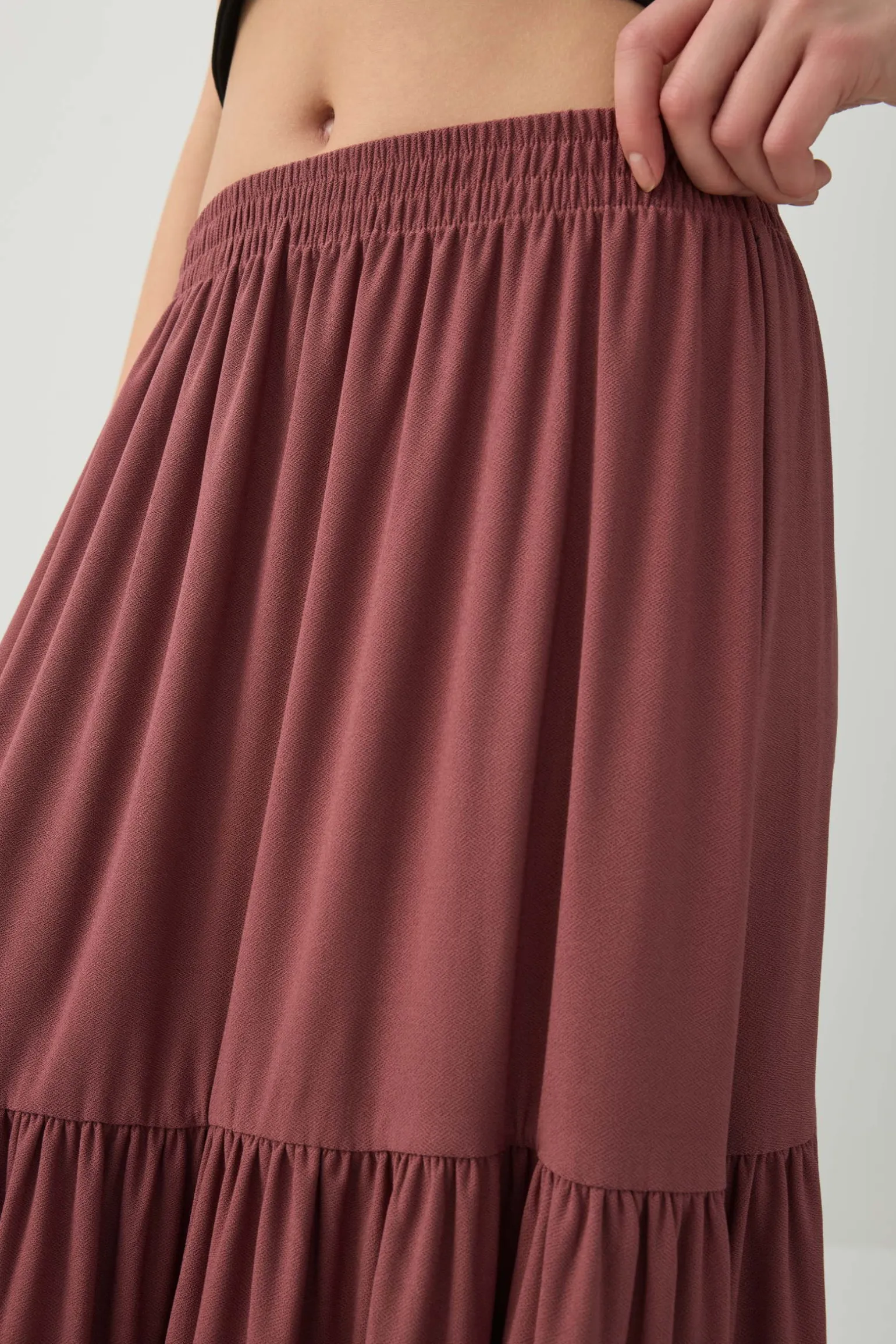 Tiered Maxi Skirt