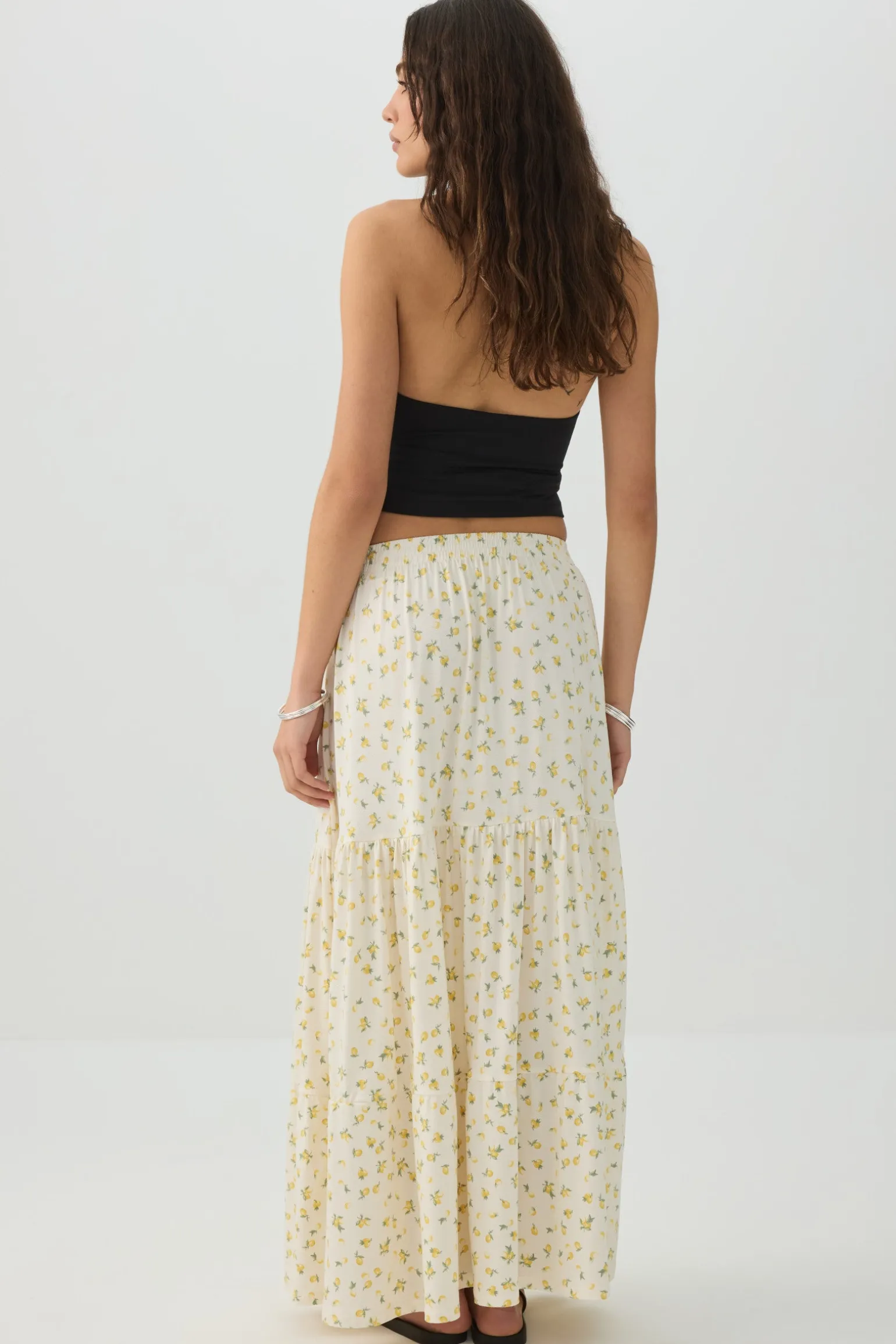 Tiered Maxi Skirt