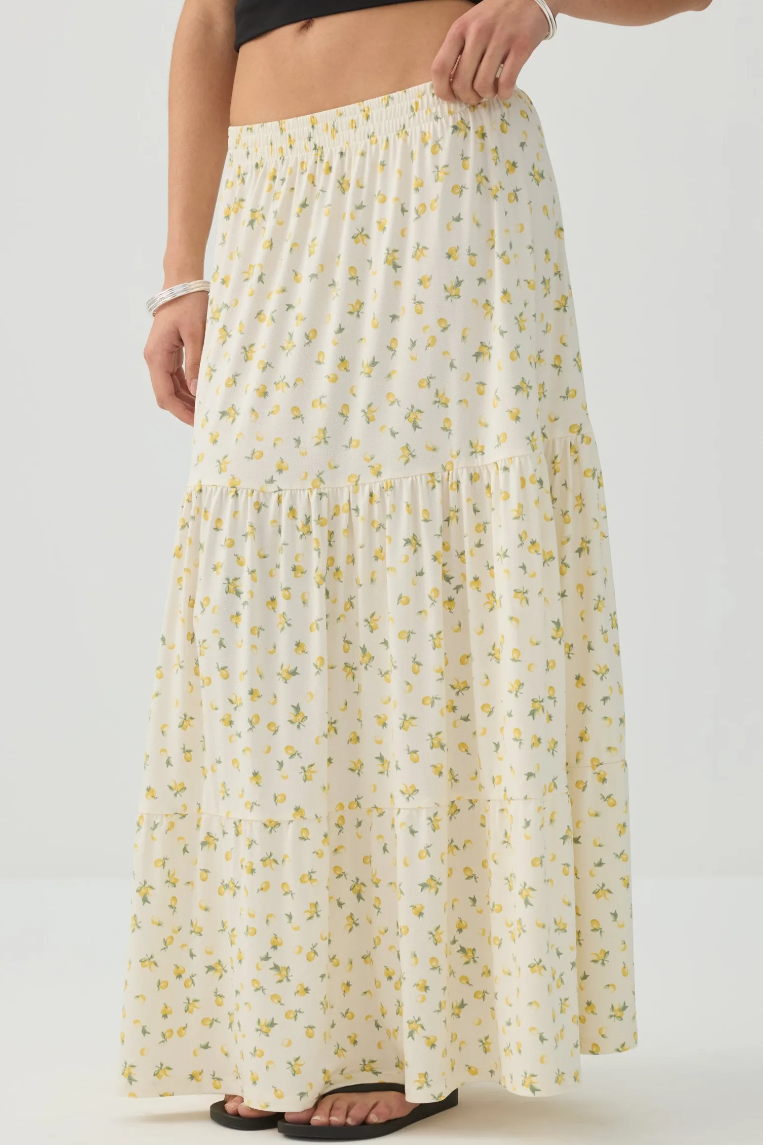 Tiered Maxi Skirt