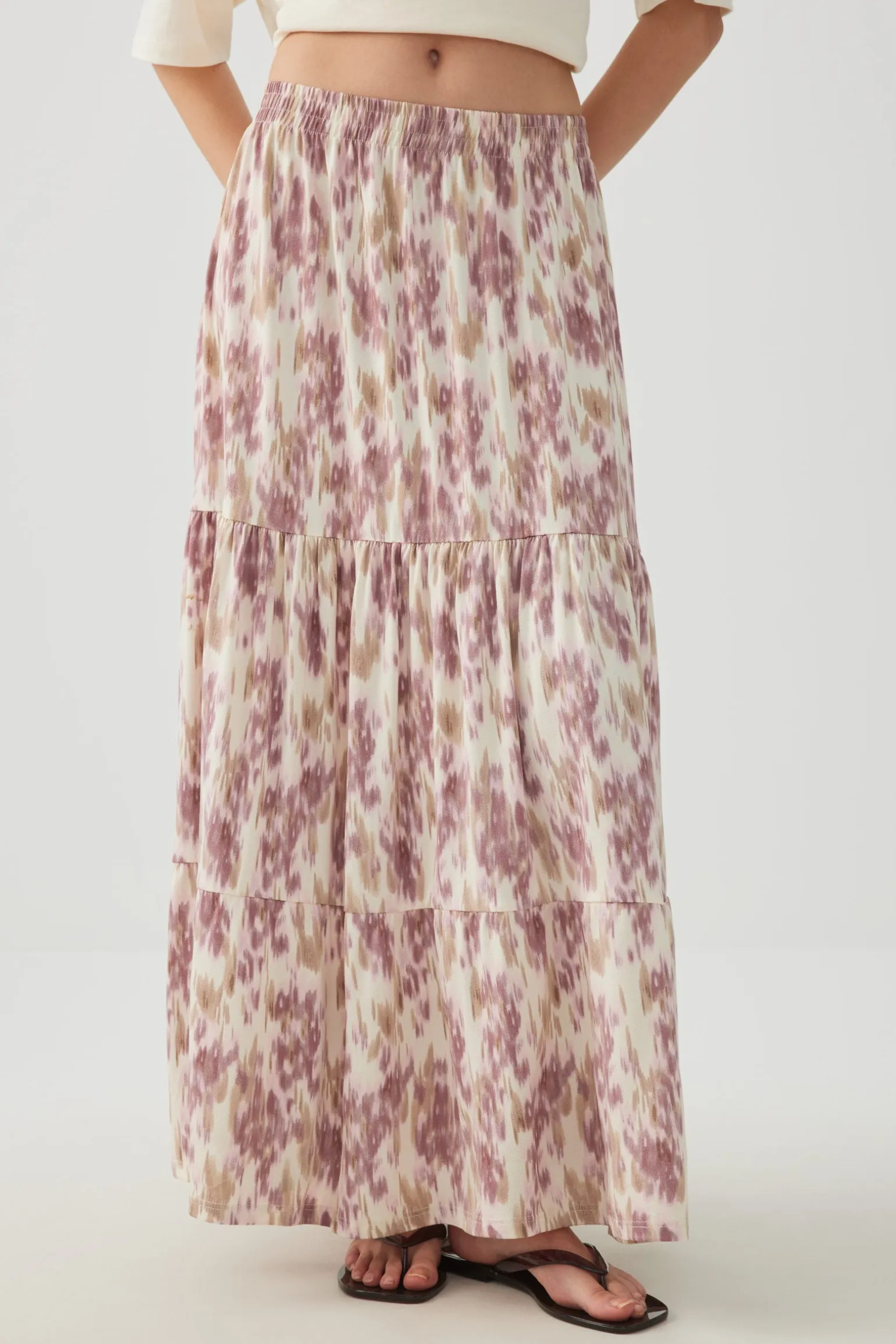 Tiered Maxi Skirt