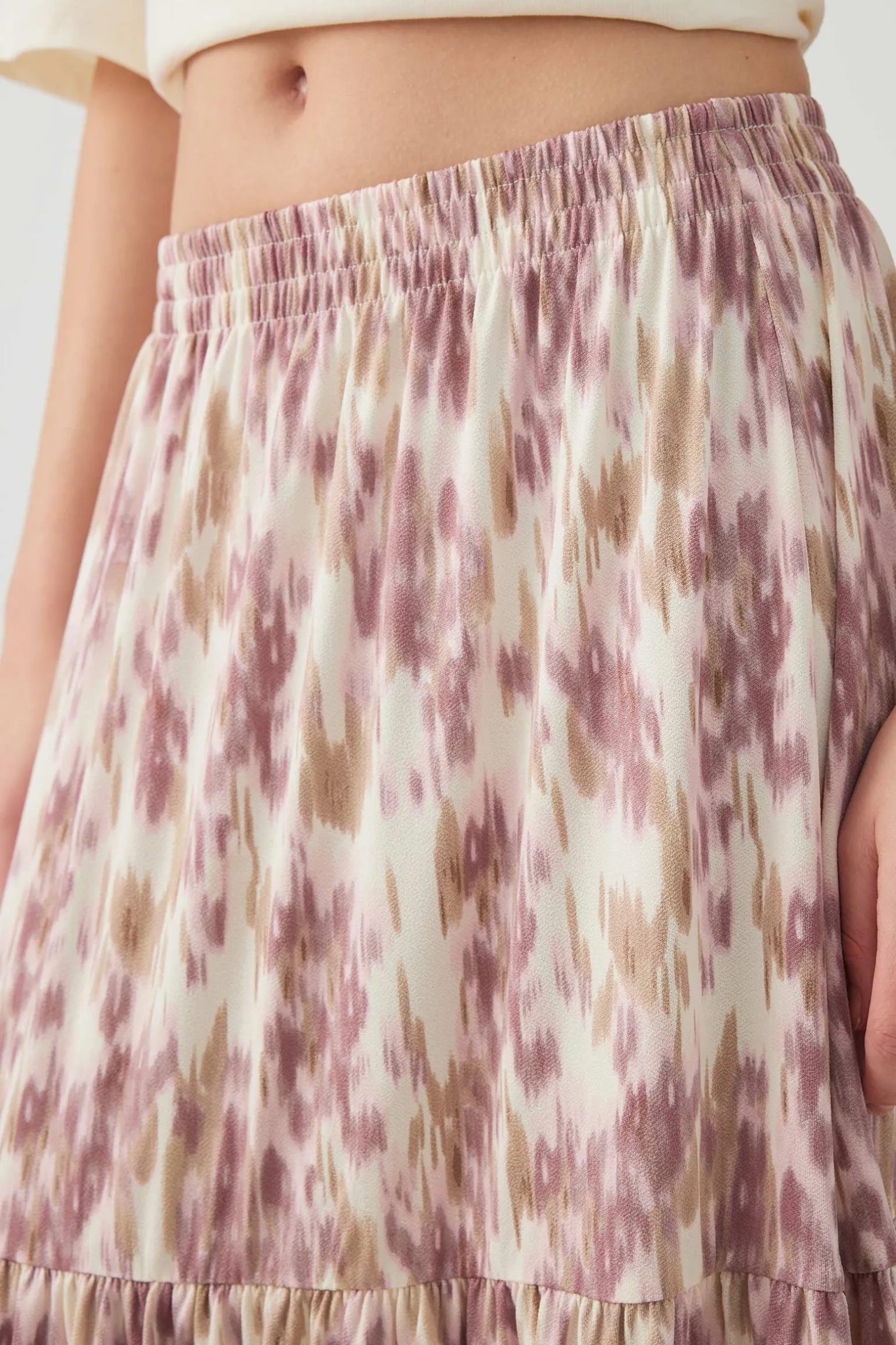 Tiered Maxi Skirt