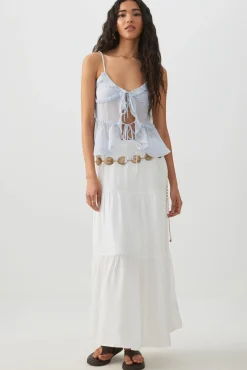 Tiered Maxi Skirt