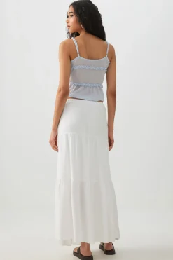 Tiered Maxi Skirt