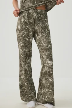 Tropical Forest Knit Waffle PJ Pants