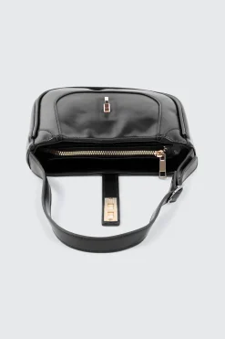 Turn Lock Shoulder Bag