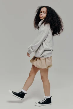 Twill Bubble Mini Skirt