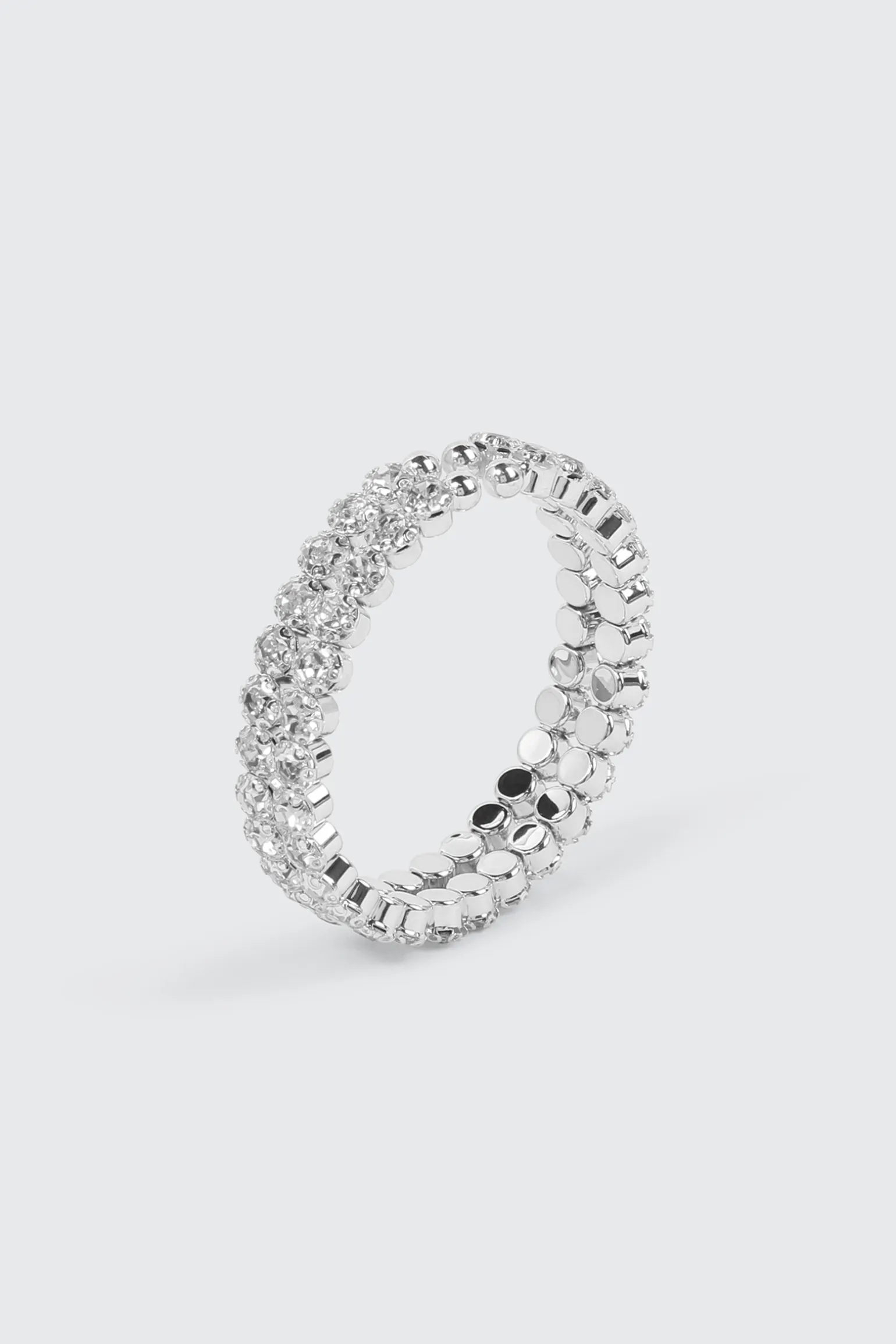 Two-Row Large Stone Bangle