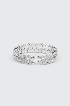 Two-Row Large Stone Bangle