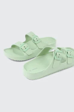 Two-Strap Slide Sandals