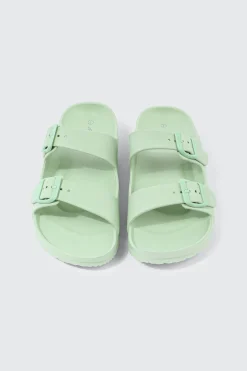 Two-Strap Slide Sandals