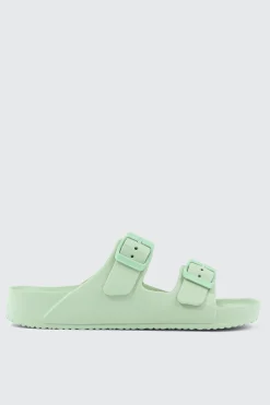 Two-Strap Slide Sandals