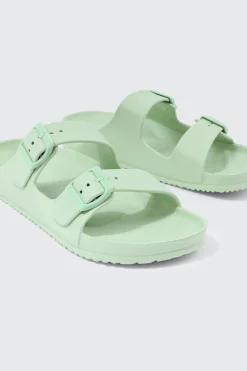 Two-Strap Slide Sandals