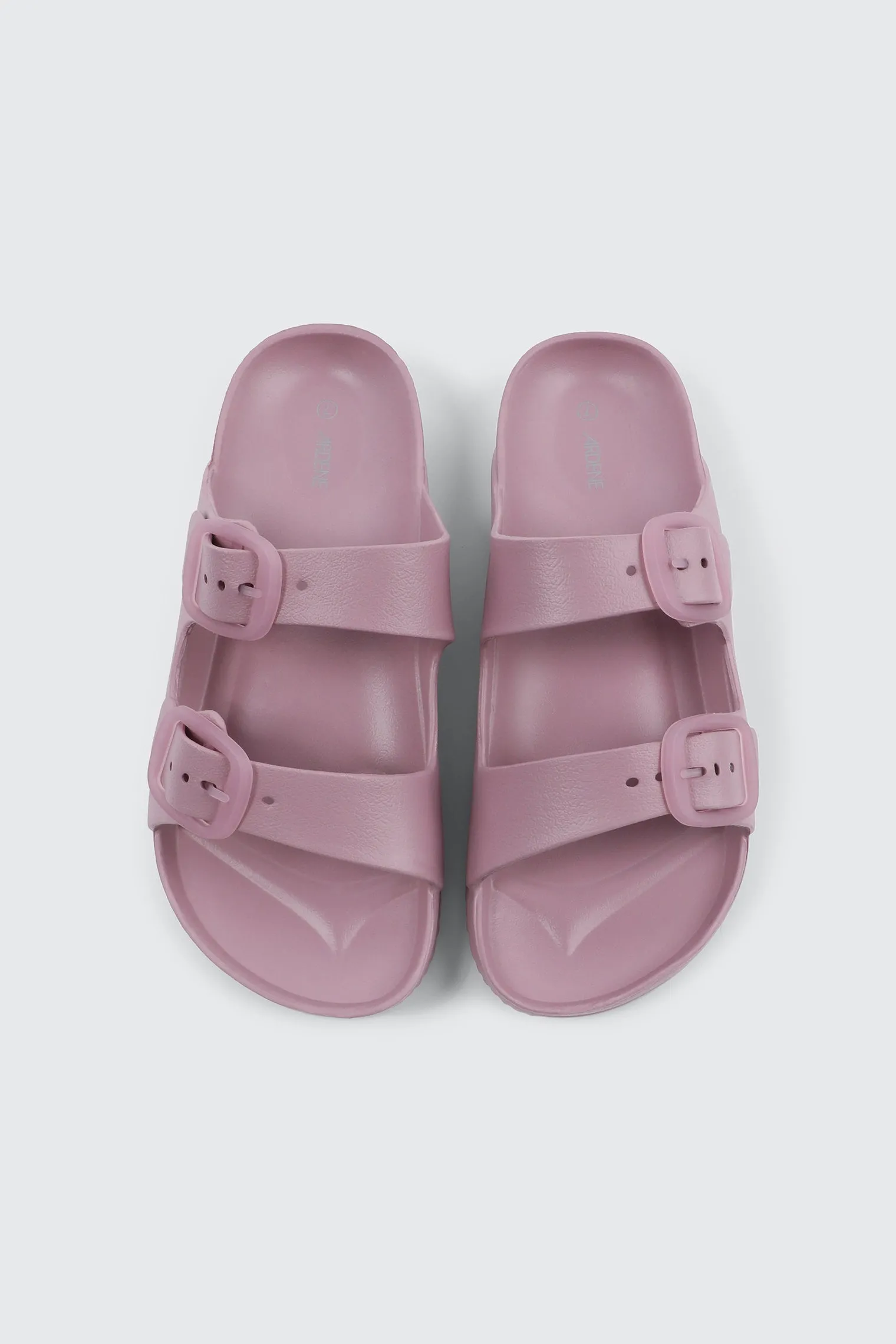 Two-Strap Slide Sandals