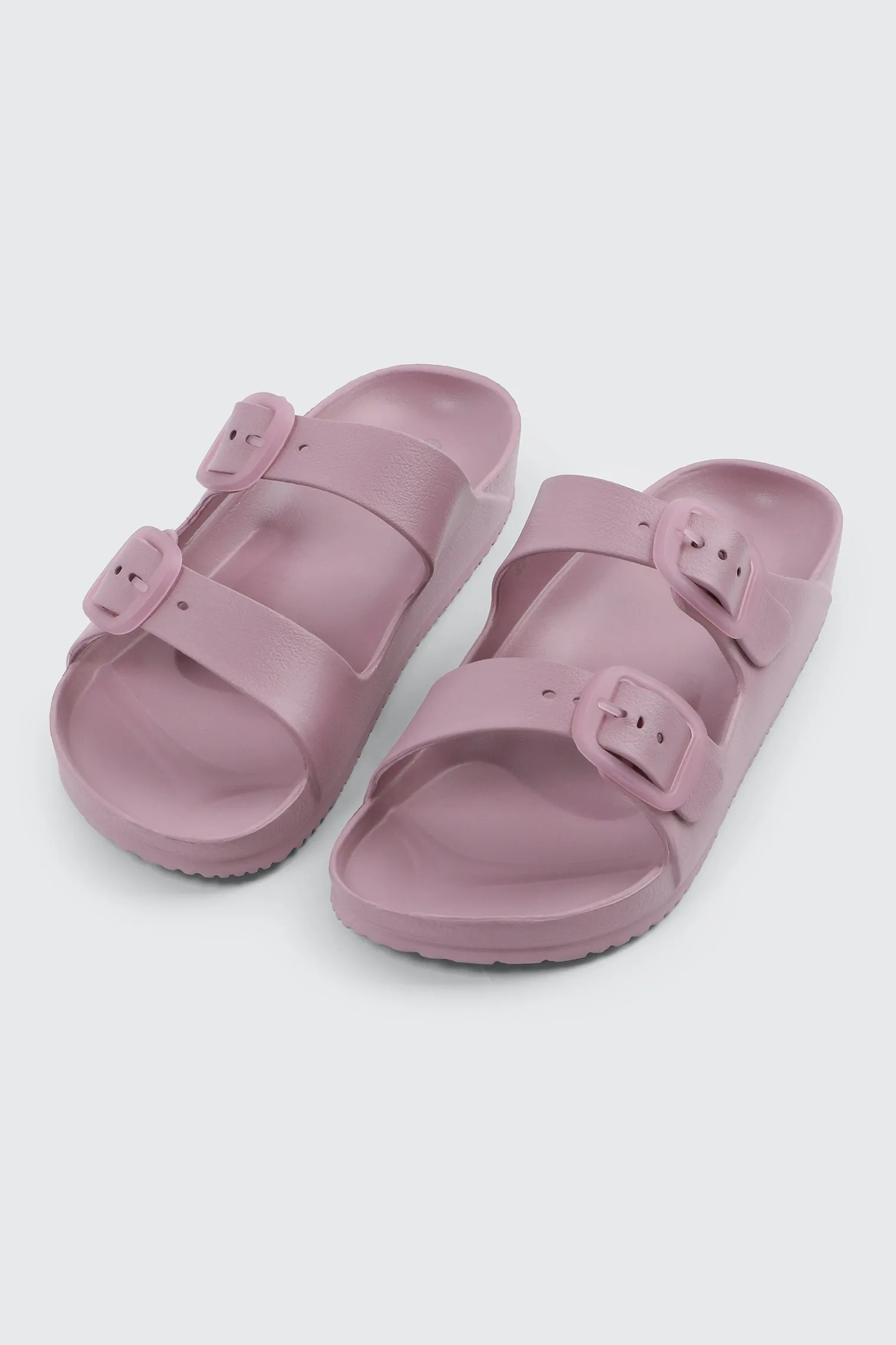 Two-Strap Slide Sandals