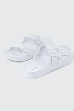 Two-Strap Slide Sandals