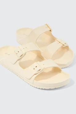 Two-Strap Slide Sandals