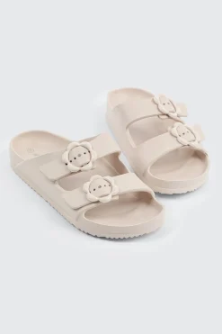Two-Strap Slide Sandals