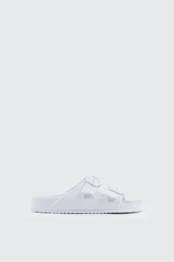 Two-Strap Slide Sandals
