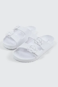 Two-Strap Slide Sandals